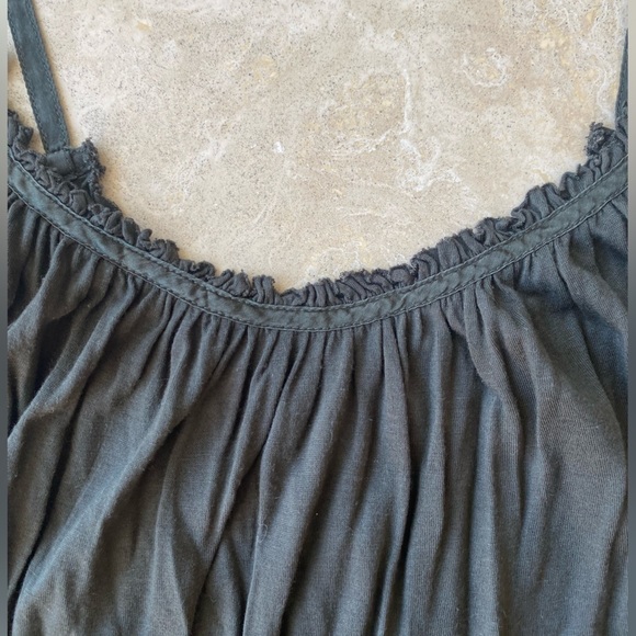 Massimo Supply Olive green spaghetti strap flowy tank top w/ adjustable straps S - Picture 3 of 6